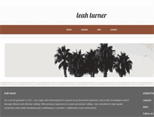 Tablet Screenshot of leahcturner.com